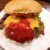 牛タンを１００％使用したハンバーガー